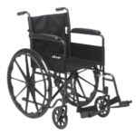 Wheelchair used to assist patients with mobility in hospitals and healthcare facilities